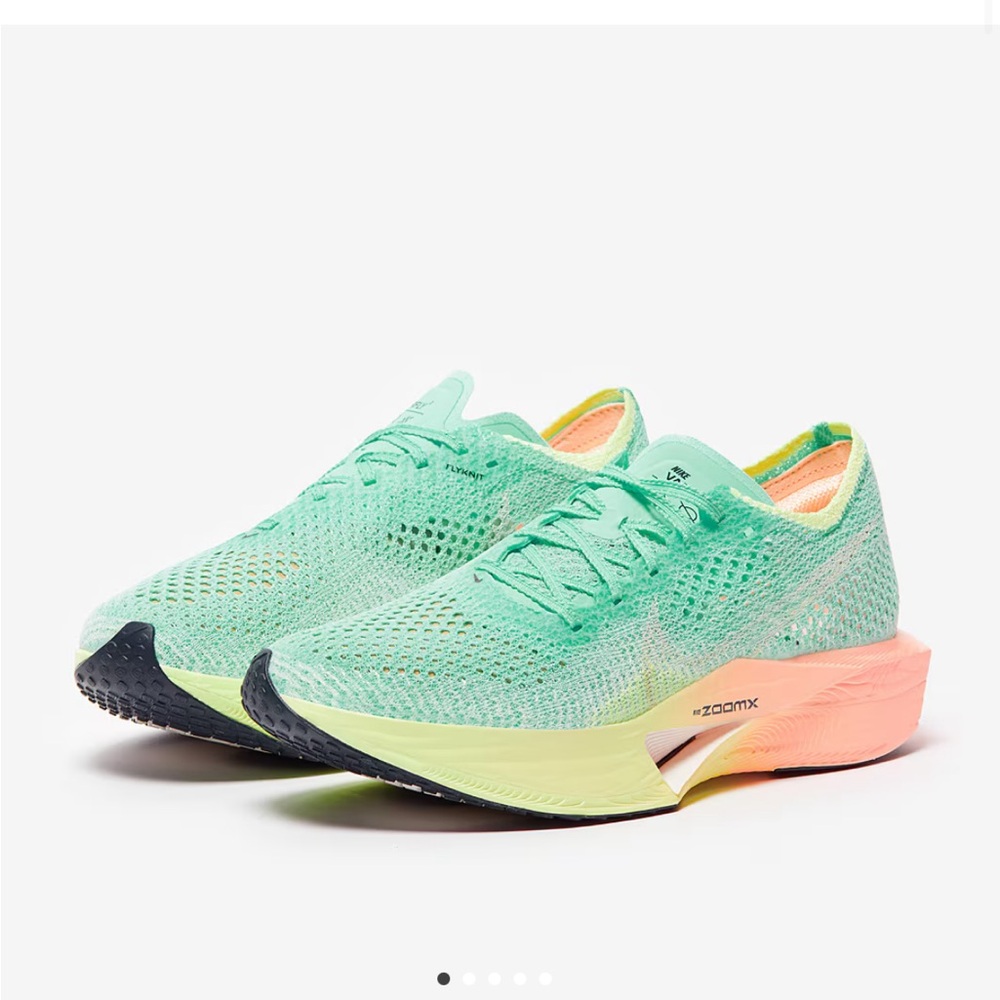 Nike Women's ZoomX Athletic Shoes - Aqua and Light Pink